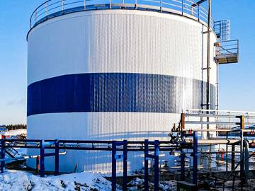 Завершены два Вертикальных Резервуара объёмом 3000м3 в Нижегородской области г.Дзержинск