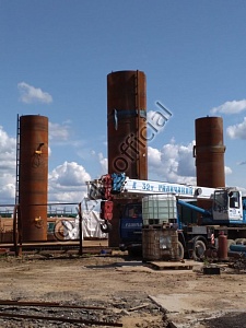 Монтаж вертикальных резервуаров РВС-5000, РВС-3000 в Москве